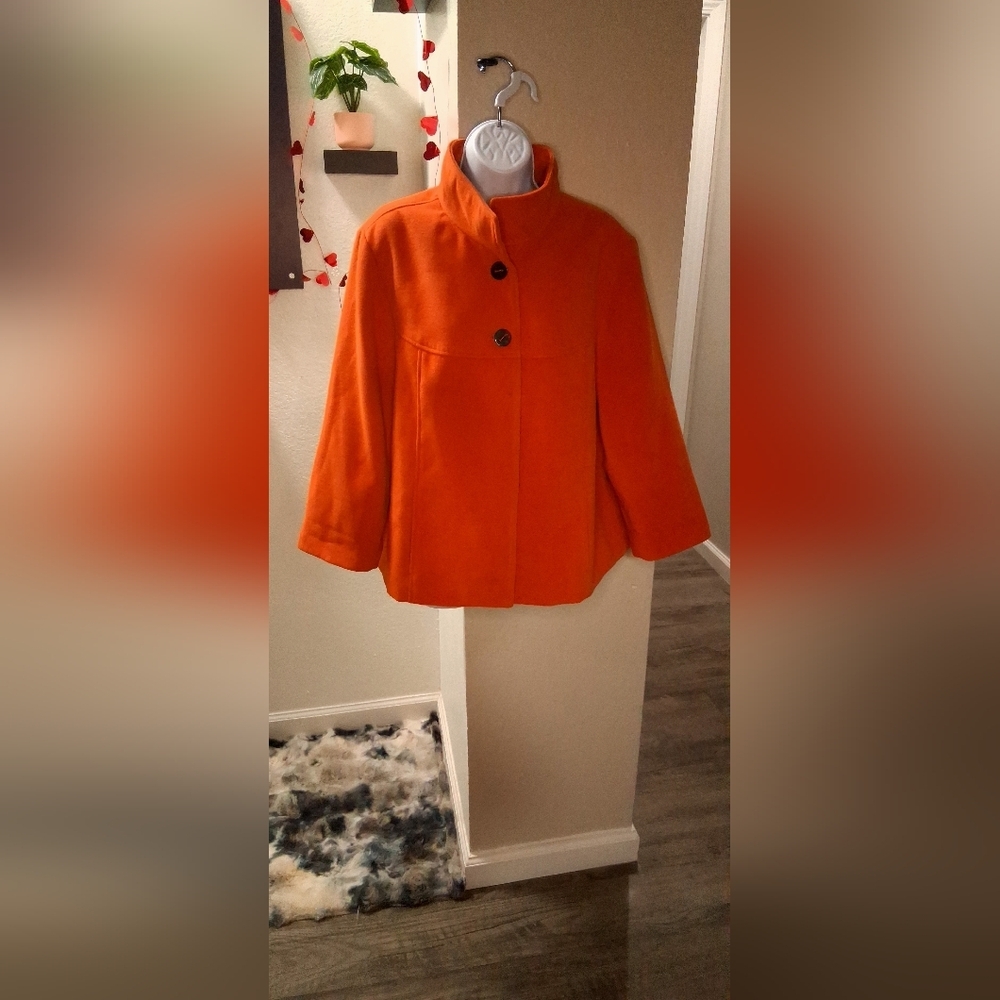 Chico's Wool Swing Jacket Size 3 - Picture 13 of 15